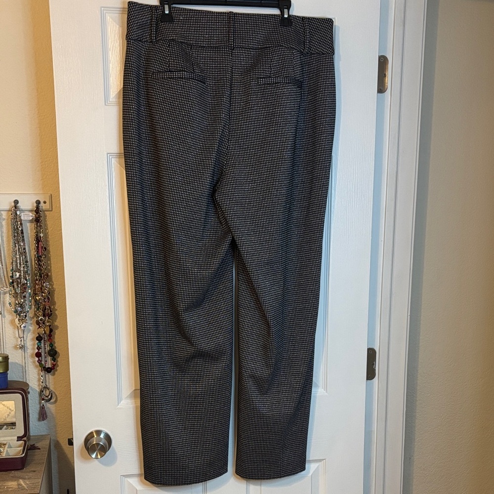 Lane Bryant Wide Leg Pants-Black and Silver Checkered-Size 16 - Picture 4 of 5
